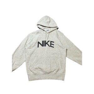 Vintage Nike Center Big Spell Out Logo Size Large Grey Y2K‎
